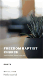 Mobile Screenshot of freedombaptistshelton.org