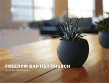 Tablet Screenshot of freedombaptistshelton.org